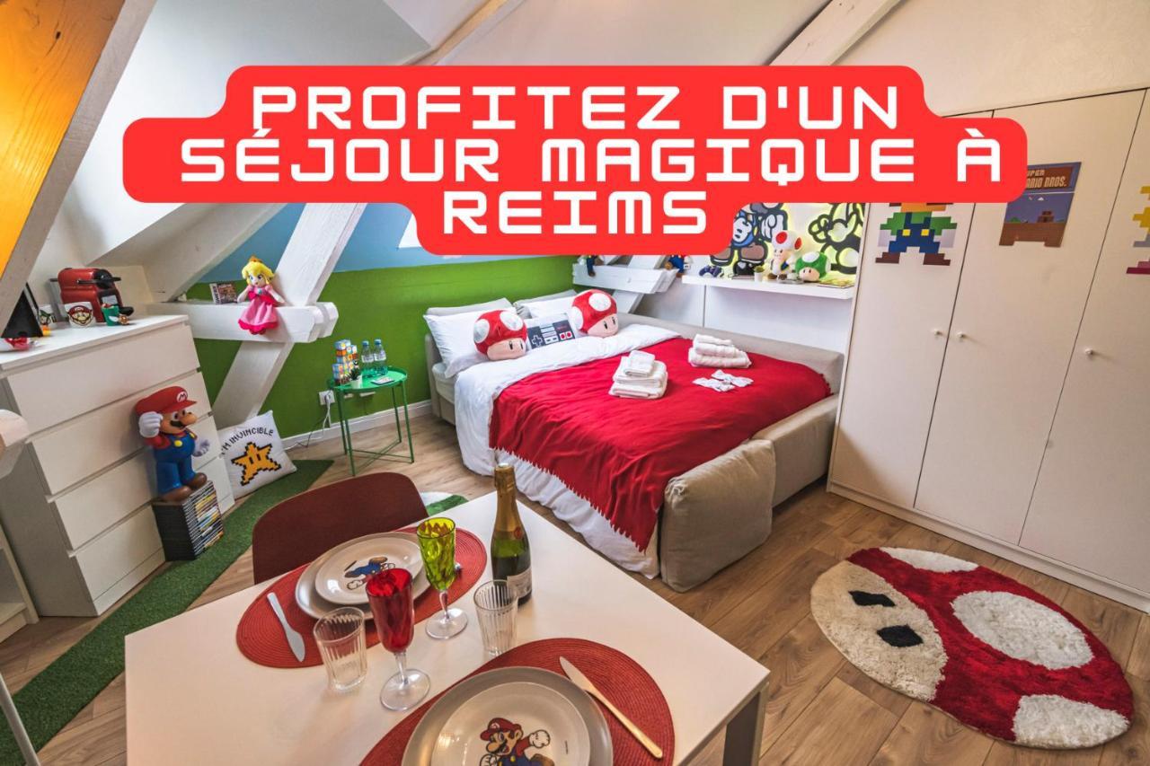 Explorereims - Studio Magique Proche Gare Et Centre Kültér fotó